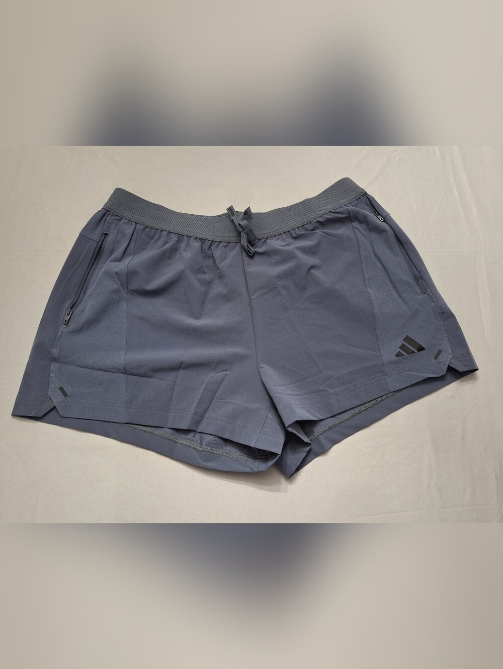 adidas Men's Slate Gray/Blue Performance Training Power Shorts